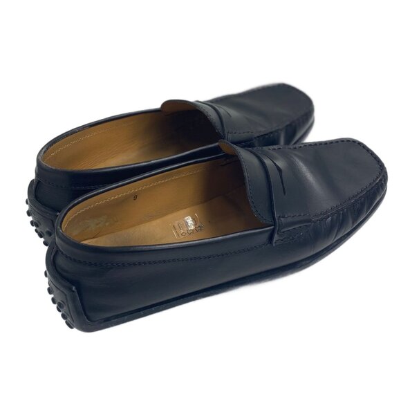 TOD'S Men's Black Leather Gommino Driving Shoes/Loafers, Size 9 - Picture 2 of 9